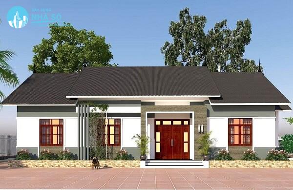 Mẫu nhà cấp 4 4 phòng ngủ 150m2 tiện nghi