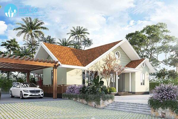 Mẫu nhà cấp 4 4 phòng ngủ 150m2 tối ưu không gian