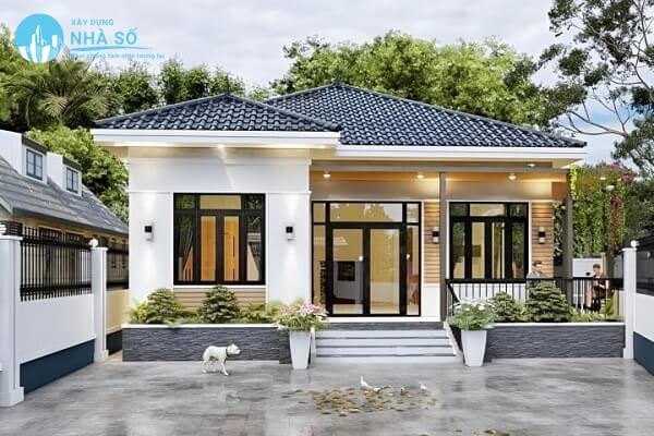 Mẫu nhà cấp 4 4 phòng ngủ 500 triệu thân thiện môi trường