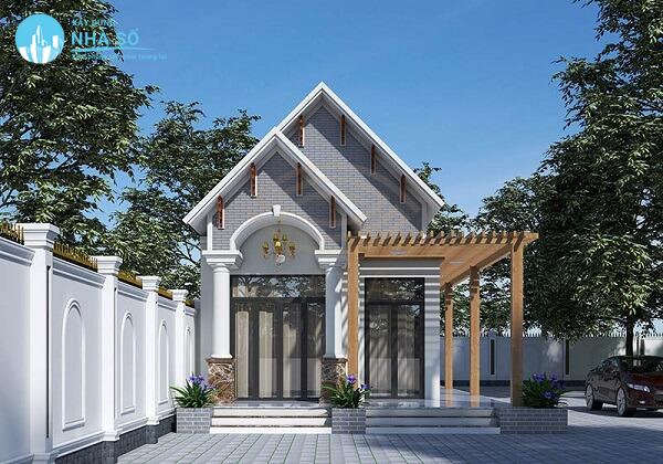 Mẫu nhà cấp 4 5x20 3 phòng ngủ phù hợp cho gia đình nhỏ