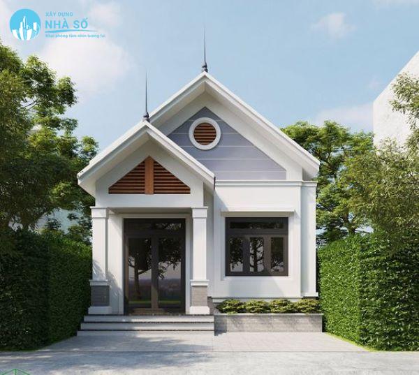 Mẫu nhà cấp 4 60m2 2 phòng ngủ đẹp