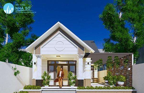 Bố trí phòng hợp lý cho mẫu nhà cấp 4 6x20