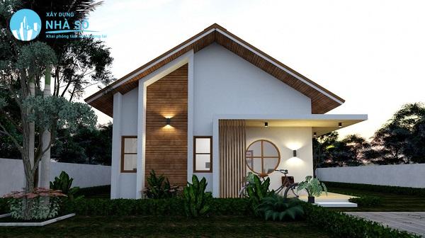 Mẫu nhà cấp 4 8x10m 3 phòng ngủ thân thiện môi trường