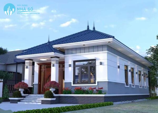 Mẫu nhà cấp 4 8x10m 3 phòng ngủ sáng tạo
