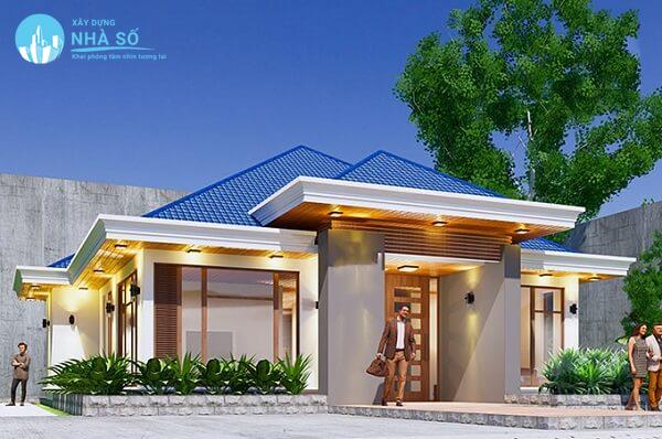 Mẫu nhà cấp 4 8x10m 3 phòng ngủ tối ưu không gian