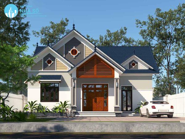 Mẫu nhà cấp 4 8x12 3 phòng ngủ nhà phố