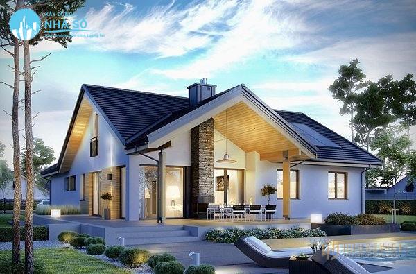 Mẫu nhà cấp 4 6x15m 3 phòng ngủ sáng tạo