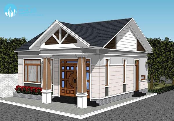 Mẫu nhà cấp 4 6x15m 3 phòng ngủ tối ưu không gian