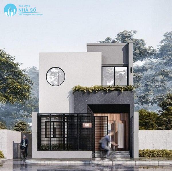 Mẫu nhà phố 1 tầng phong cách Tây Âu