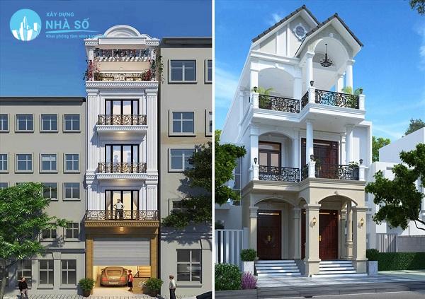 Mẫu nhà phố tân cổ điển thể hiện sự đẳng cấp