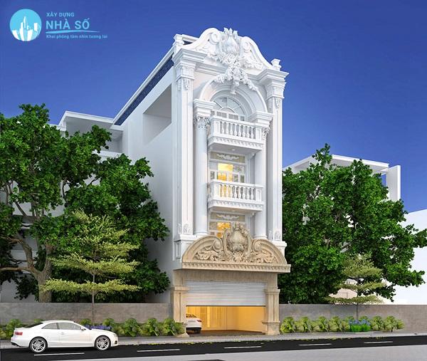 Mẫu nhà phố tân cổ điển phong cách đầy lôi cuốn