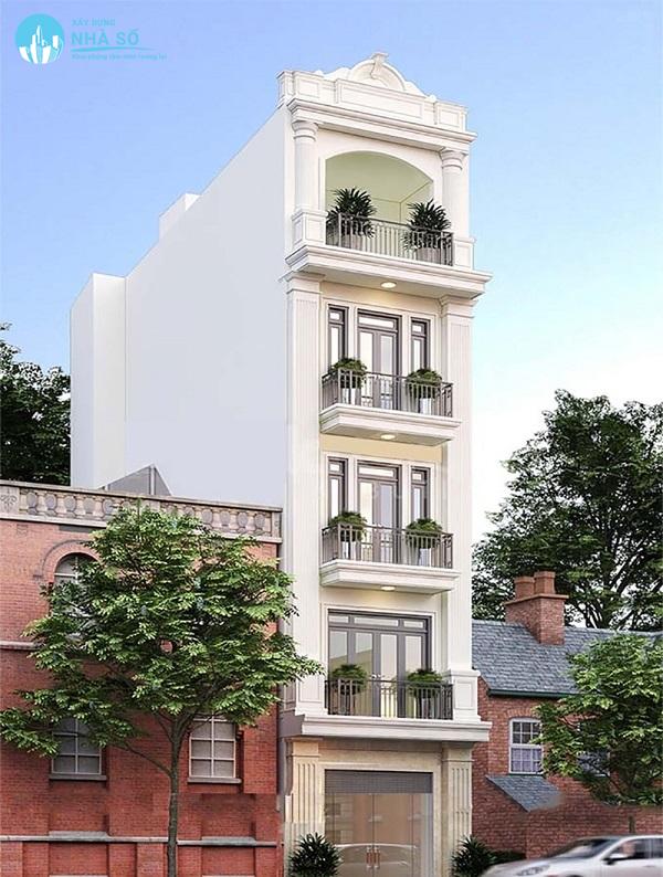 Mẫu nhà phố tân cổ điển đầy tinh tế và phong thái