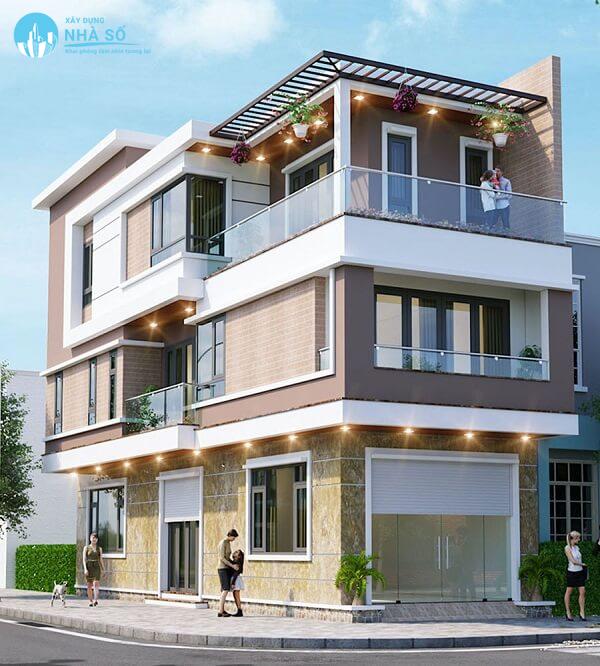 Mẫu nhà phố 2 mặt tiền đẳng cấp và vị trí lợi mắt