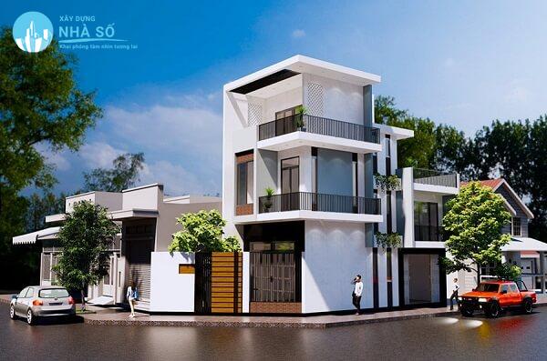 Mẫu nhà phố 2 mặt tiền vị trí phù hợp với mọi không gian