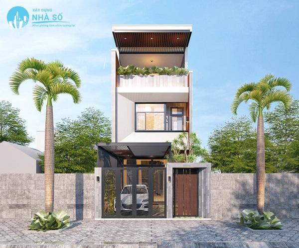 Mẫu nhà phố mặt tiền 5m tinh tế và phong cách hiện đại