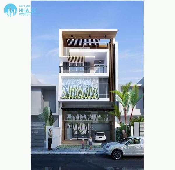 Mẫu nhà phố mặt tiền 6m phong cách thời thượng