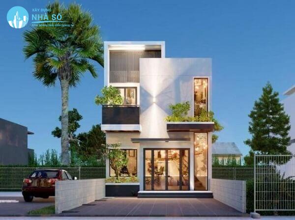 Mẫu nhà phố mặt tiền 7m cao cấp đầy kiểu cách