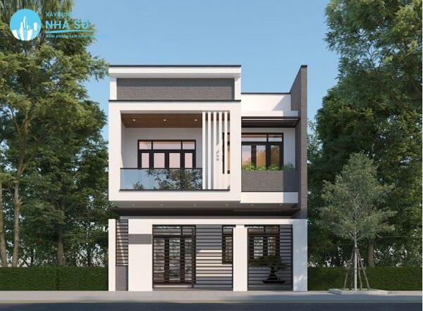 Mẫu nhà phố mặt tiền 7m phong cách thời thượng