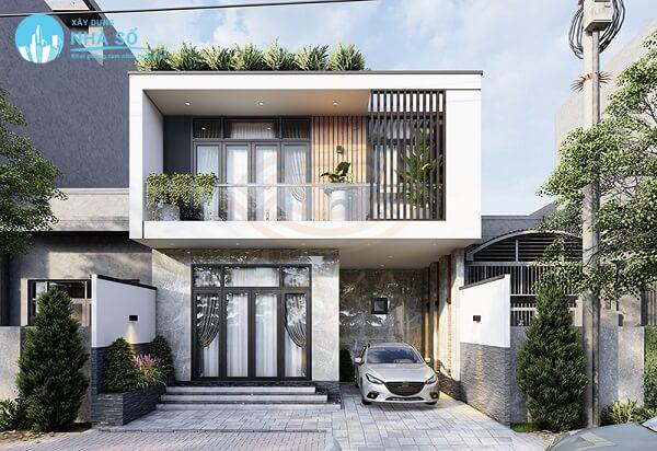 Mẫu nhà phố mặt tiền 8m tinh tế và cao cấp