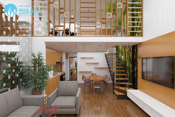 Mẫu nhà phố gác lửng chất lượng và nổi bật