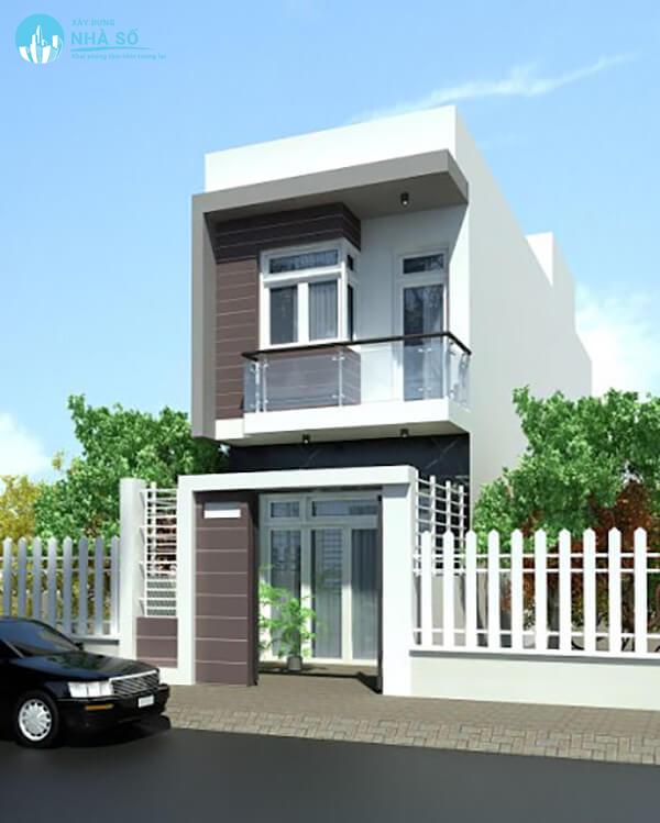 Mẫu nhà phố 1 trệt 1 lầu thông thoáng và tươi sáng