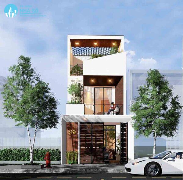 Mẫu nhà phố 5x20 đơn giản nhưng không kém sự sang trọng