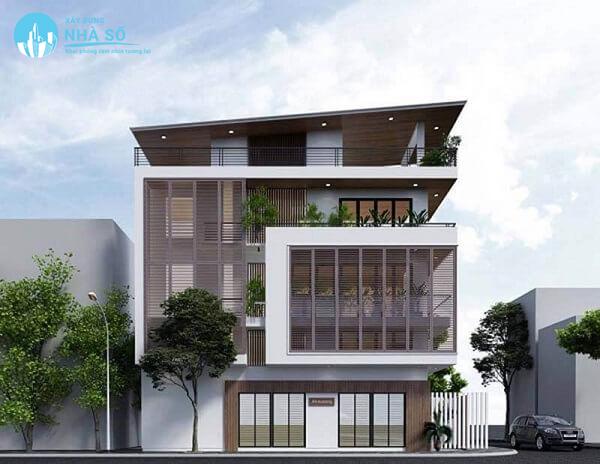 Mẫu nhà phố kết hợp kinh doanh tinh tế và không kém phần chuyên nghiệp