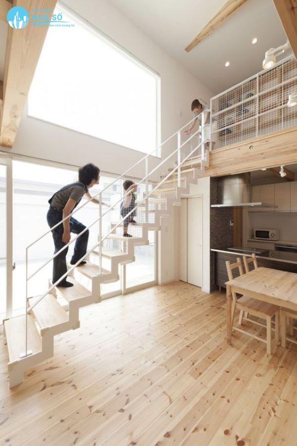 Mẫu nhà cấp 4 gác lửng mái thái 5x20 thịnh hành