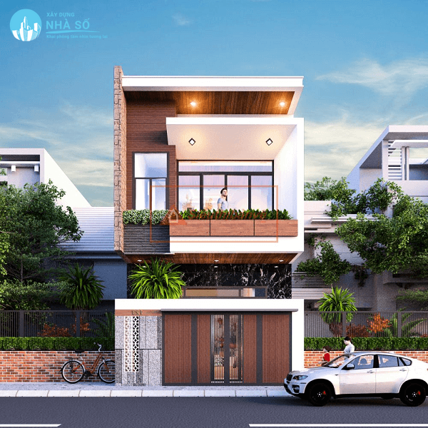 Mẫu nhà phố 2 tầng 5x13m tinh tế thiết kế hiện đại