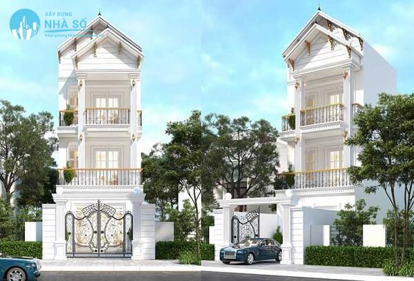 Mẫu nhà phố 3 tầng tân cổ điển thượng hạng