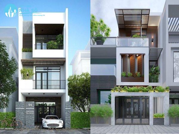 Mẫu nhà phố 4 tầng mặt tiền 5m hoàn thiện cao cấp