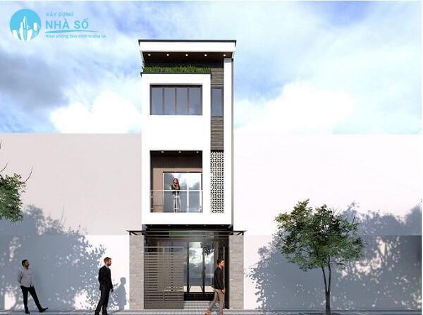 Mẫu nhà phố 4 tầng mặt tiền 5m phong cách nhất