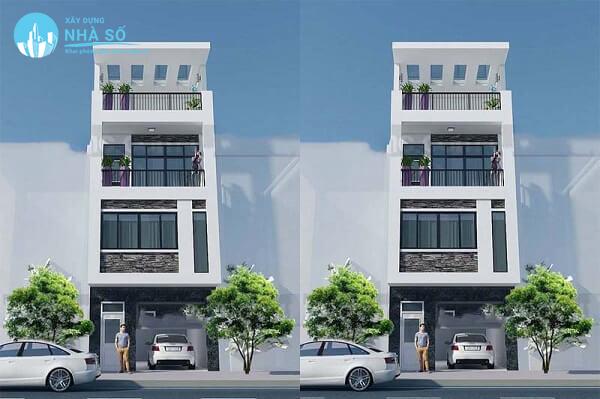 Mẫu nhà phố 4 tầng mặt tiền 5m mới nhất