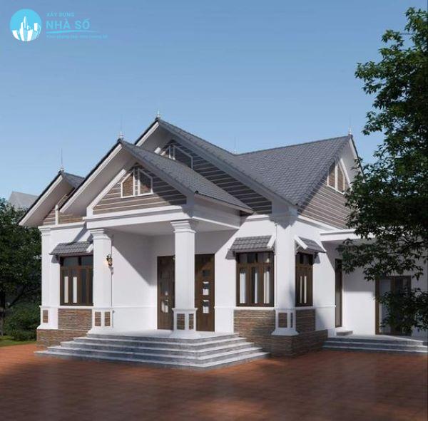 Mẫu biệt thự 1 tầng 5 phòng ngủ tiện nghi