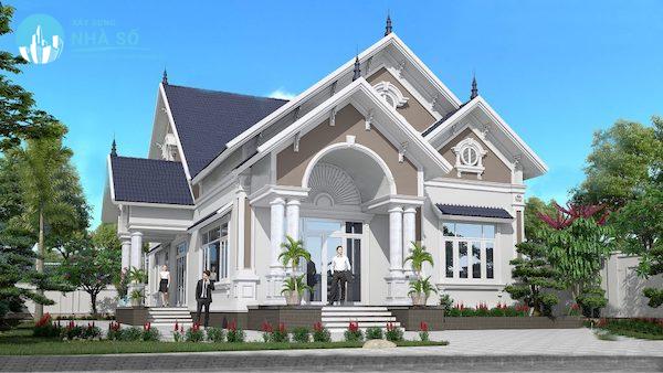 Mẫu Biệt Thự 1 Tầng Mái Thái Đẹp, Hiện Đại Năm 2025