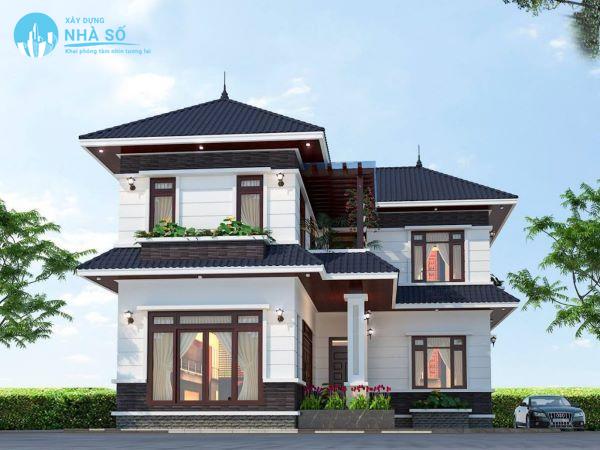 Mẫu biệt thự chữ L ấn tượng