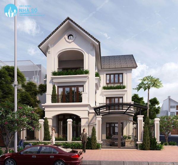 Mẫu biệt thự chữ L mới