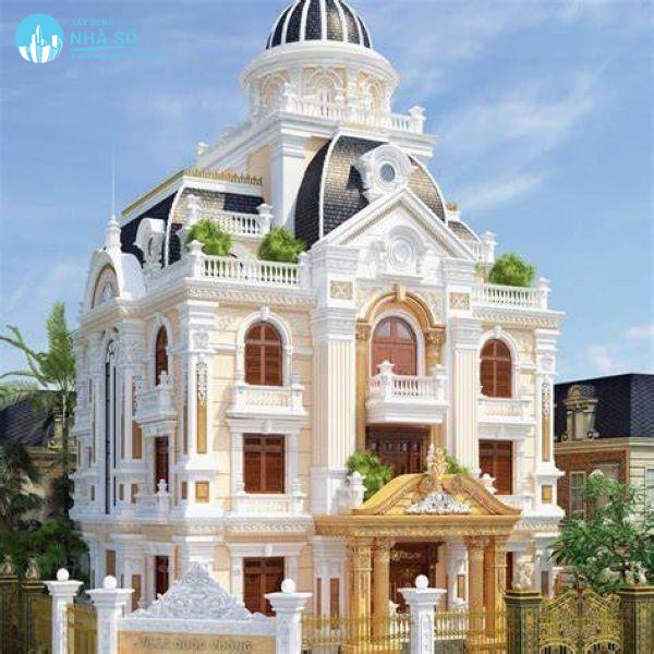 Mẫu biệt thự cổ điển 3 tầng sang trọng