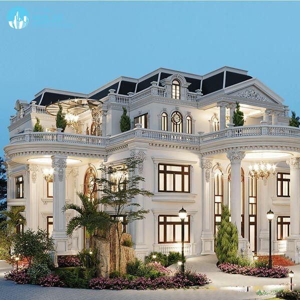 Mẫu biệt thự cổ điển 3 tầng ấn tượng