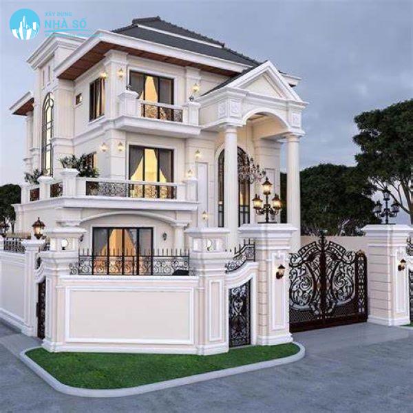 Mẫu biệt thự cổ điển 3 tầng thịnh hành