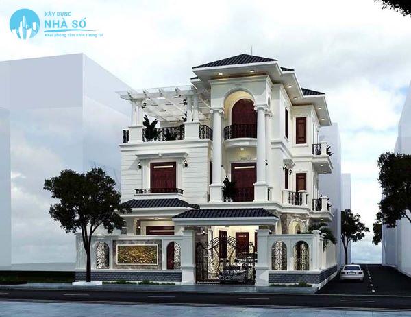 Mẫu biệt thự cổ điển 3 tầng nhà phố