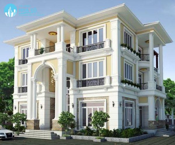 Mẫu biệt thự cổ điển 3 tầng tiện nghi
