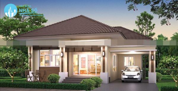 Mẫu biệt thự mini 1 tầng đẹp