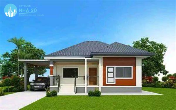 Mẫu biệt thự mini 1 tầng tiện nghi