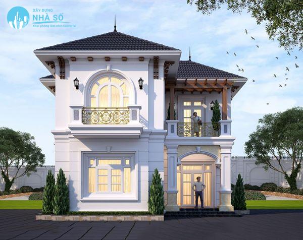 Mẫu biệt thự mini 2 tầng đẹp