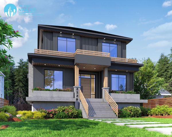 Biệt thự mini 2 tầng 100m2 phong cách châu âu