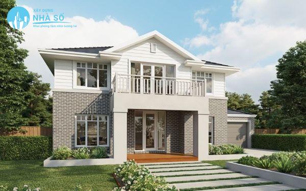 Biệt thự mini 2 tầng 100m2 tươi sáng