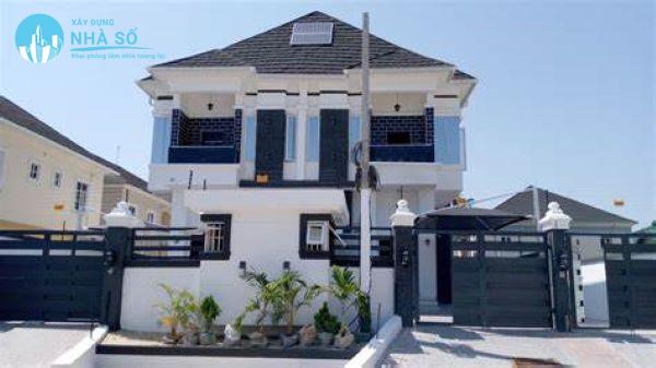 Biệt thự mini 2 tầng 100m2 đơn giản