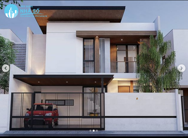 Mẫu biệt thự mini 2 tầng nhà phố