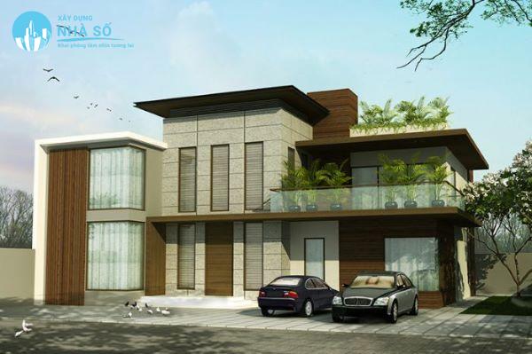 Biệt thự mini 2 tầng 80m2 hiện đại